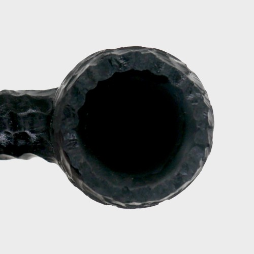 Peterson Dracula 15 Rusticated Ebony Nickel Mounted Fishtail Pipe (PE3389)