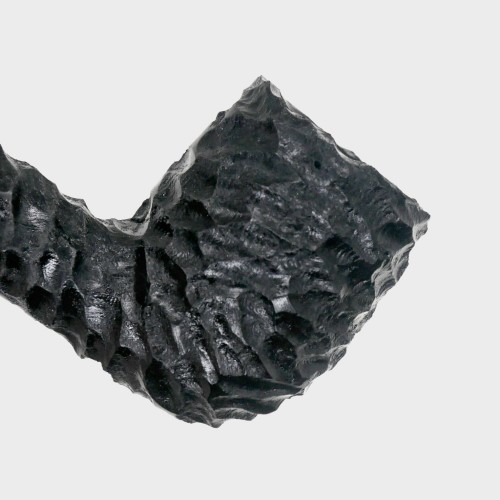 Peterson Dracula XL105 Rusticated Ebony Nickel Mounted Fishtail Pipe (PE3390)