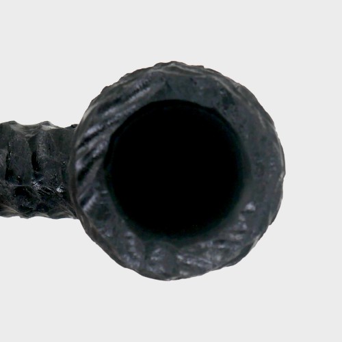 Peterson Dracula XL105 Rusticated Ebony Nickel Mounted Fishtail Pipe (PE3390)