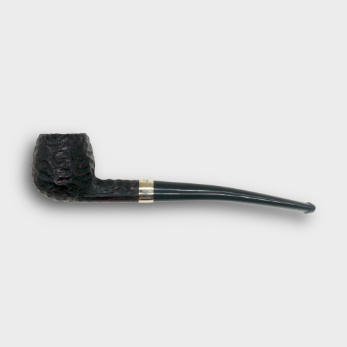 Peterson Junior Canted Apple Rusticated Nickel Mounted Fishtail Pipe (PE3395)