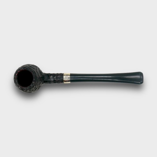 Peterson Junior Canted Apple Rusticated Nickel Mounted Fishtail Pipe (PE3395)