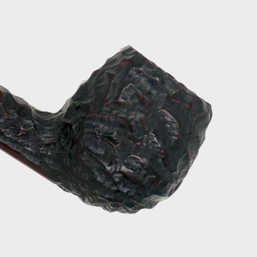 Peterson Junior Canted Apple Rusticated Nickel Mounted Fishtail Pipe (PE3395)