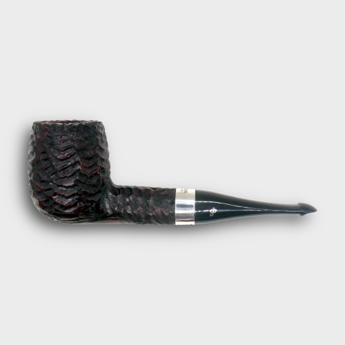 Peterson Pub Rustic Silver Mounted Straight P Lip Pipe (PE3396)