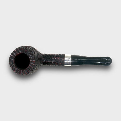 Peterson Pub Rustic Silver Mounted Straight P Lip Pipe (PE3396)