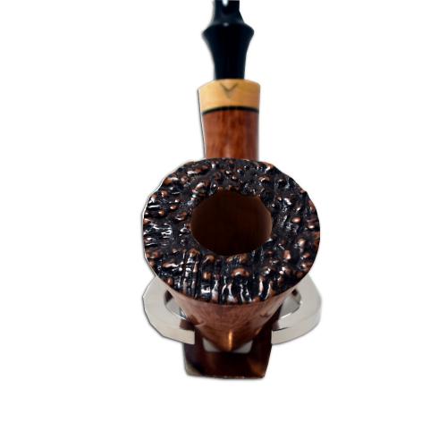 Ariberto Paronelli Volkan Oro Flame Grain Briar Fishtail Pipe (ART002)