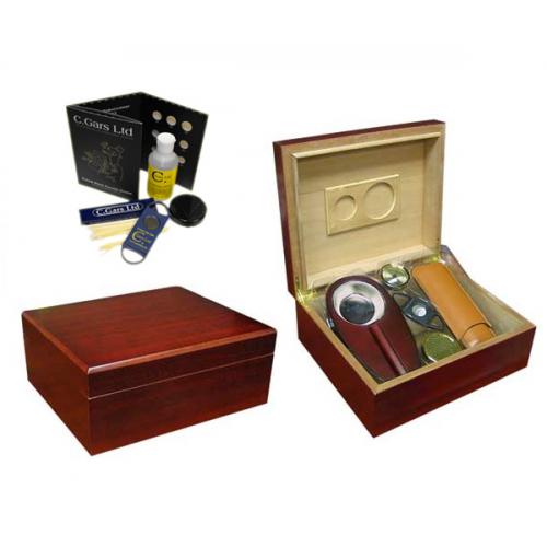 Prestige Diplomat Humidor Set - 40 Cigar Capacity