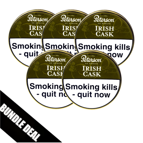 Bundle Deal - Peterson Irish Cask Pipe Tobacco 5 x 50g Tin
