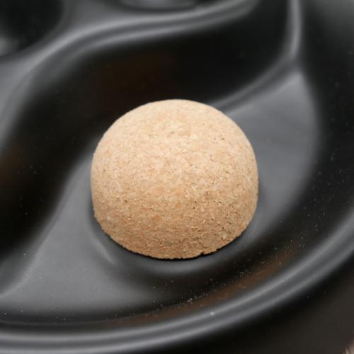 Chacom Ceramic Three Rest Pipe Ashtray & Cork Knocker - Matt Black