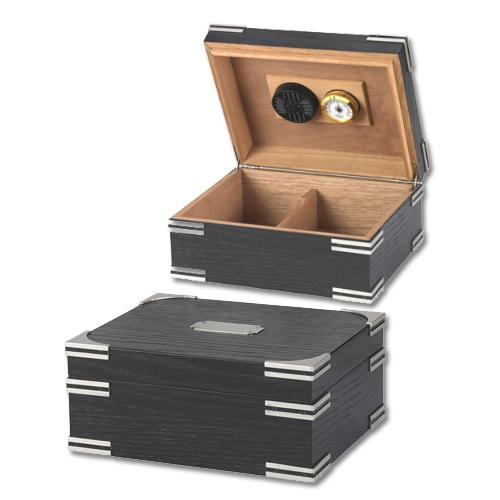 Enterprise Ironside - Ebony Humidor - 50 Cigar Capacity