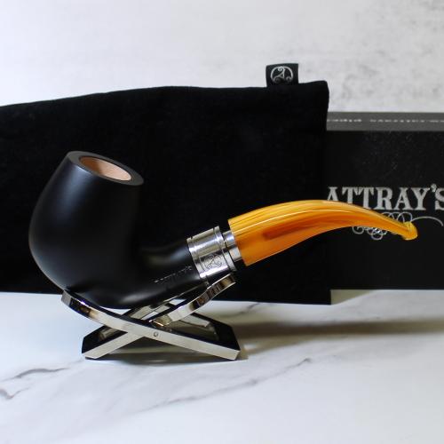 Rattrays Monarch 177 Black Bent 9mm Filter Fishtail Pipe (RA1245)