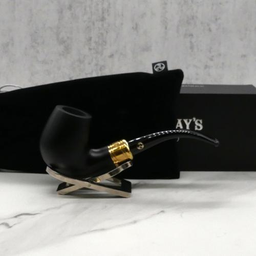 Rattrays Majesty 177 Black 9mm Filter Fishtail Pipe (RA1353)