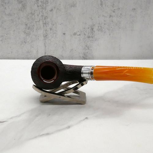 Rattrays Monarch 178 Sandblast Bent 9mm Filter Fishtail Pipe (RA1362)