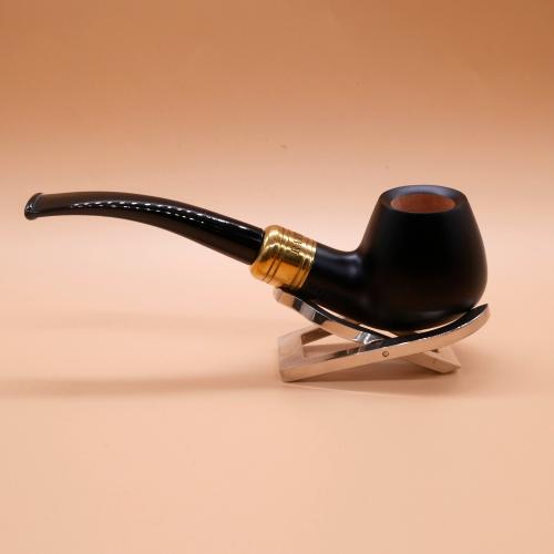 Rattrays Majesty 4 Smooth Black 9mm Filter Fishtail Pipe (RA1537)