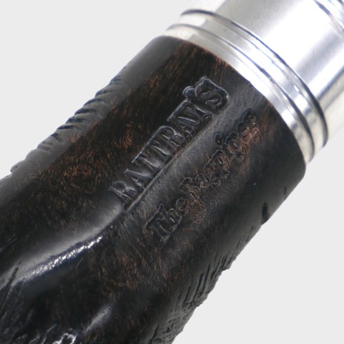 Rattrays The Bagpiper Sandblast Black 9mm Fishtail Pipe (RA1620)