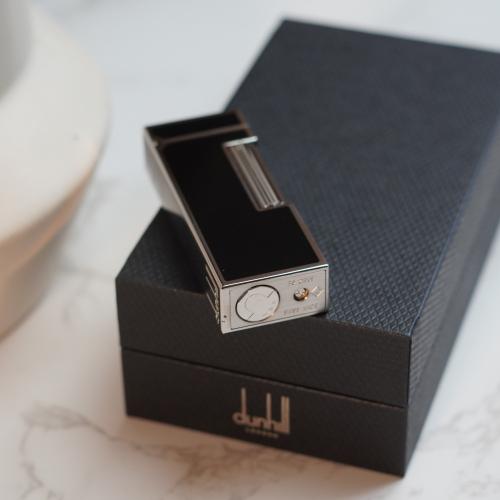 Dunhill Rollagas Lighter - Black Lacquer Malachite