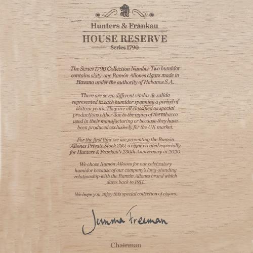 House Reserve Series 1790 Ramon Allones Collection No. 2 Humidor - 61 Cigars