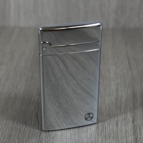 Rattrays Alfie Flat Jet Flame Lighter - Chrome (End of Line)