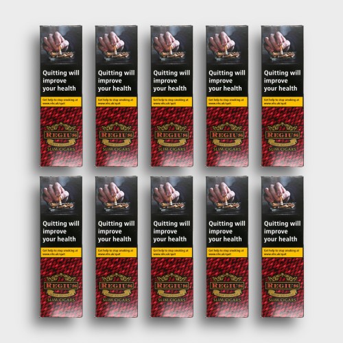 Regius Slim Cigar - 10 Packs of 10 (100 Cigars)