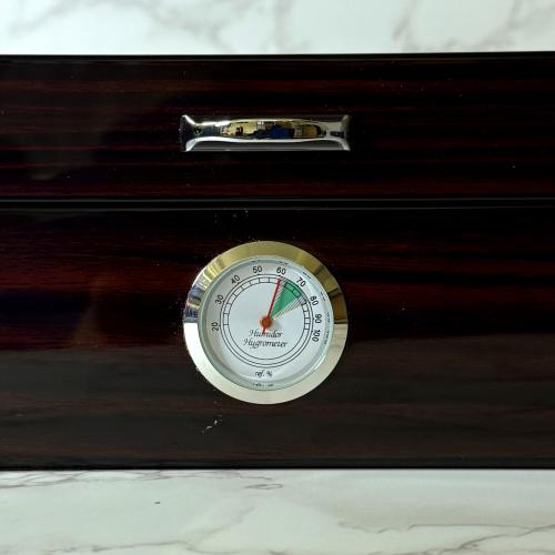 Savinelli High Lacquered Brown Humidor - 30 Cigar Capacity (End of Line)