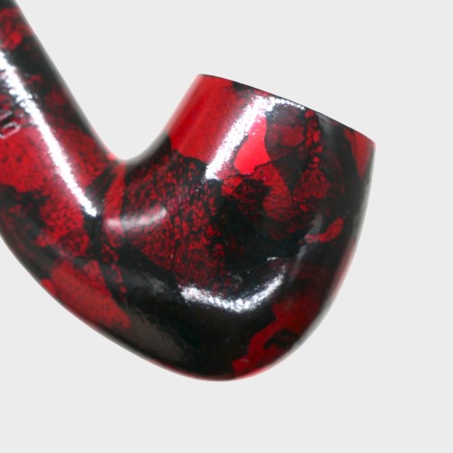 Sarome Pearwood Red Moss Bent Metal Filter Fishtail Pipe (SAR016)