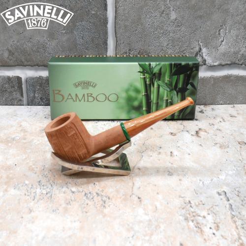 Savinelli Bamboo 106 Rustic 6mm Fishtail Pipe (SAV689) (End of Line)