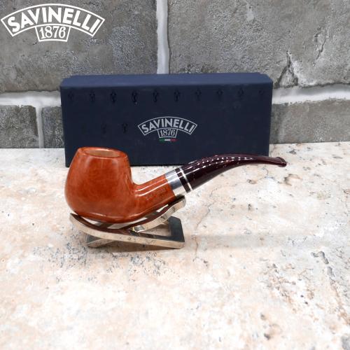 Savinelli Bacco 645 Smooth Natural 6mm Fishtail Pipe (SAV709) (End of Line)