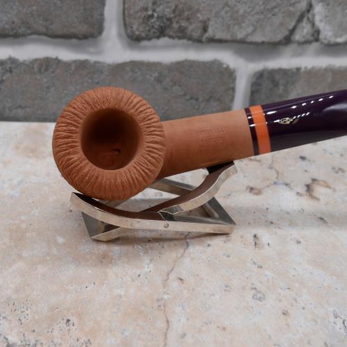 Savinelli Riccio 316 Natural Rustic Half Bent Dublin 6mm Filter Fishtail Pipe (SAV568) (End of Line)