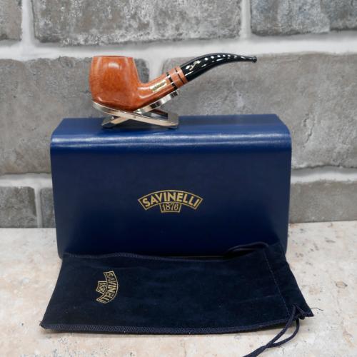 Savinelli 2021 Collection Natural 6mm Fishtail Pipe 25/65 (SAV677)