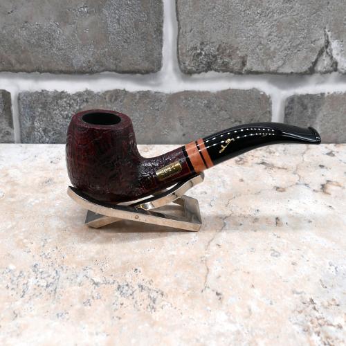 Savinelli 2021 Collection Sandblast Black 6mm Fishtail Pipe (SAV679)
