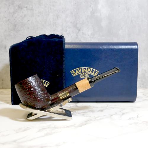 Savinelli 2023 Collection Sandblasted 6mm Fishtail Pipe (SAV1267)