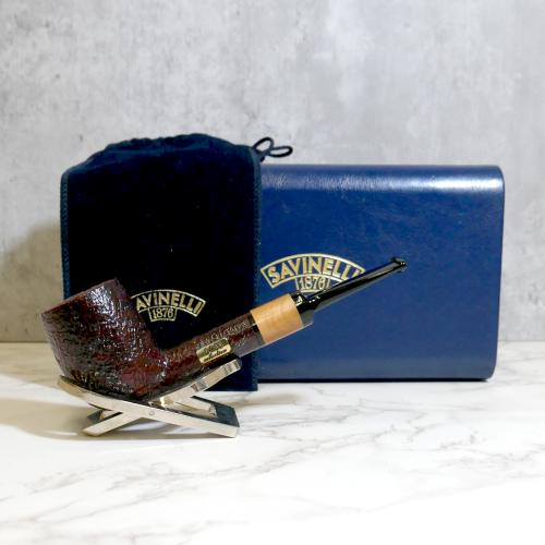 Savinelli 2023 Collection Sandblasted 6mm Fishtail Pipe (SAV1268)