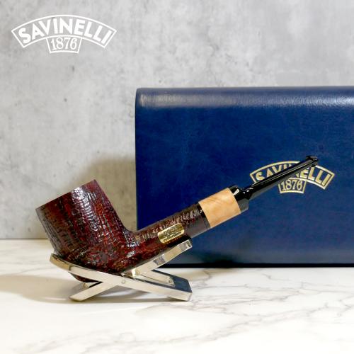 Savinelli 2023 Collection Sandblasted 6mm Fishtail Pipe (SAV1270)