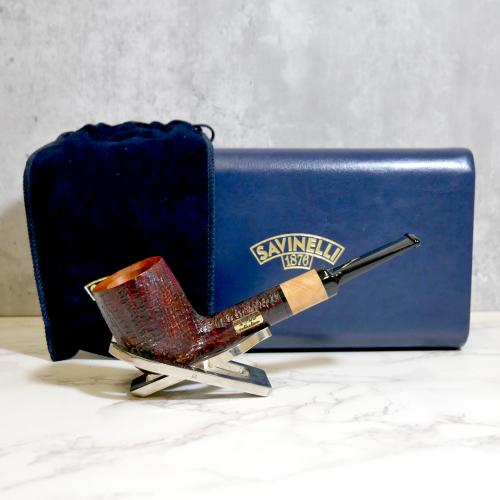 Savinelli 2023 Collection Sandblasted 6mm Fishtail Pipe (SAV1270)
