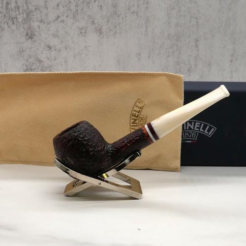 Savinelli Avorio 207 Rustic Brown 6mm Filter Fishtail Pipe (SAV1279) (End of Line)