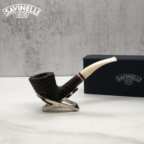 Savinelli Avorio 920 Rustic Brown 9mm Filter Fishtail Pipe (SAV1281) (End of Line)