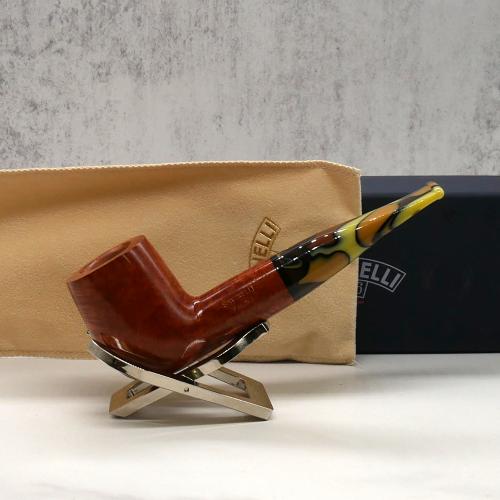 Savinelli Paloma 101 Smooth Brown 9mm Filter Fishtail Pipe (SAV1283)