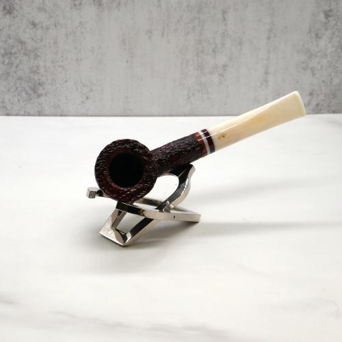 Savinelli Avorio 409 Rustic Brown 6mm Filter Fishtail Pipe (SAV1300) (End of Line)