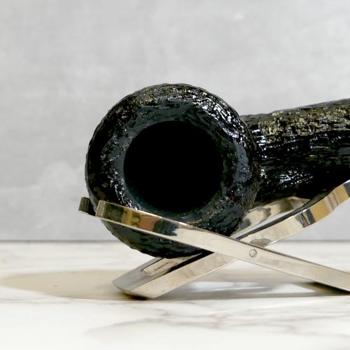 Savinelli Paloma 316 Rustic Black 6mm Filter Fishtail Pipe (SAV1312)
