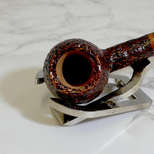 Savinelli Miele 207 Brownblast Straight Honey 6mm Filter Fishtail Pipe (SAV1383)