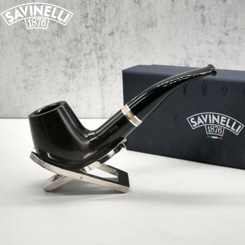 Savinelli Oscar Liscia Marrone Scuro 628 Smooth 6mm Fishtail Pipe (SAV1447)