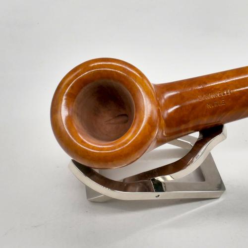 Savinelli Miele 316 KS Semi Bent Smooth Honey 6mm Filter Fishtail Pipe (SAV1456)