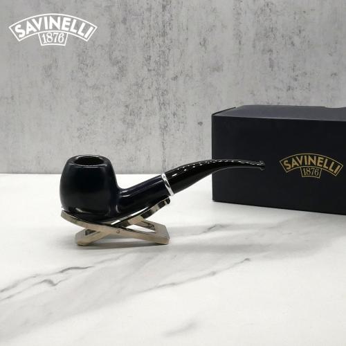 Savinelli Arcobaleno Blue 626 Smooth Bent 6mm Pipe (SAV1485)