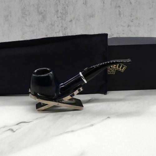 Savinelli Arcobaleno Blue 626 Smooth Bent 6mm Pipe (SAV1485)