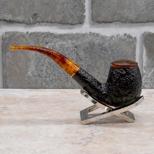 Savinelli Tortuga 602 Rustic Bent 6mm Filter Fishtail Pipe (SAV1529)