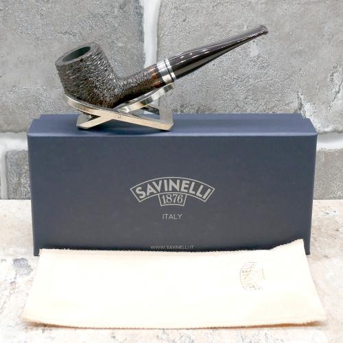 Savinelli Minerva 106 Rustic Brown 6mm Fishtail Pipe (SAV1634) (End of Line)