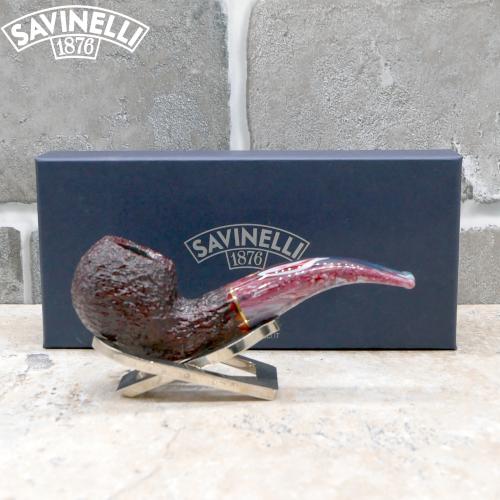 Savinelli Vigna 642 Rustic Bent 6mm Fishtail Pipe (SAV1635) (End of Line)
