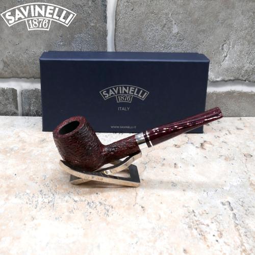 Savinelli Fuoco 111 KS Rustic 6mm Filter Fishtail Pipe (SAV1713)