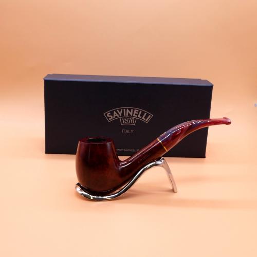 Savinelli Vigna 670 Smooth Bent 6mm Fishtail Pipe (SAV1758) (End of Line)