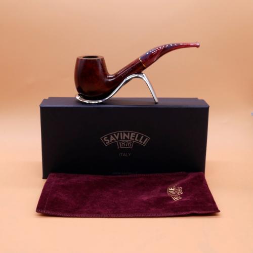 Savinelli Vigna 670 Smooth Bent 6mm Fishtail Pipe (SAV1758) (End of Line)
