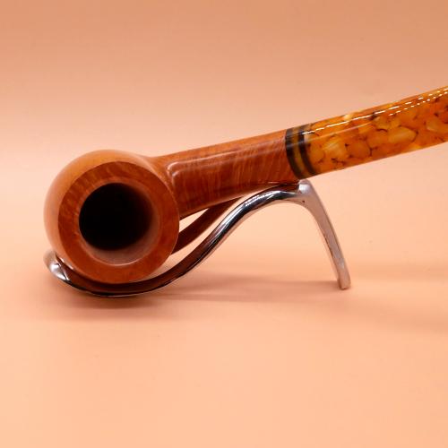 Savinelli Miele 606 Smooth KS Bent Honey 9mm Filter Fishtail Pipe (SAV1762)